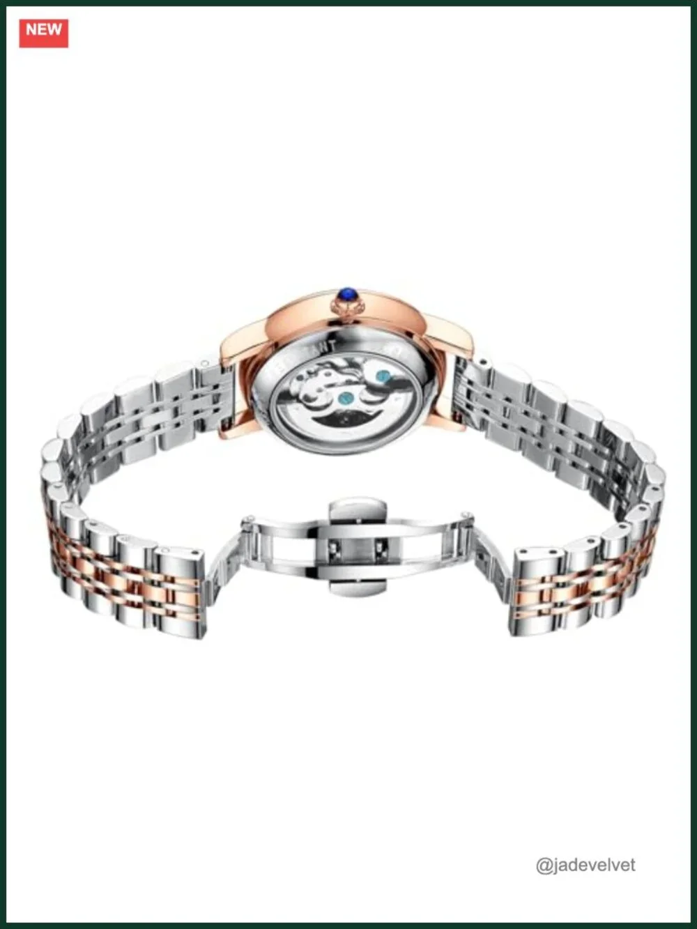 Women's Automatic Skeleton Watch Self Winding Mechanical Sapphire Crystal